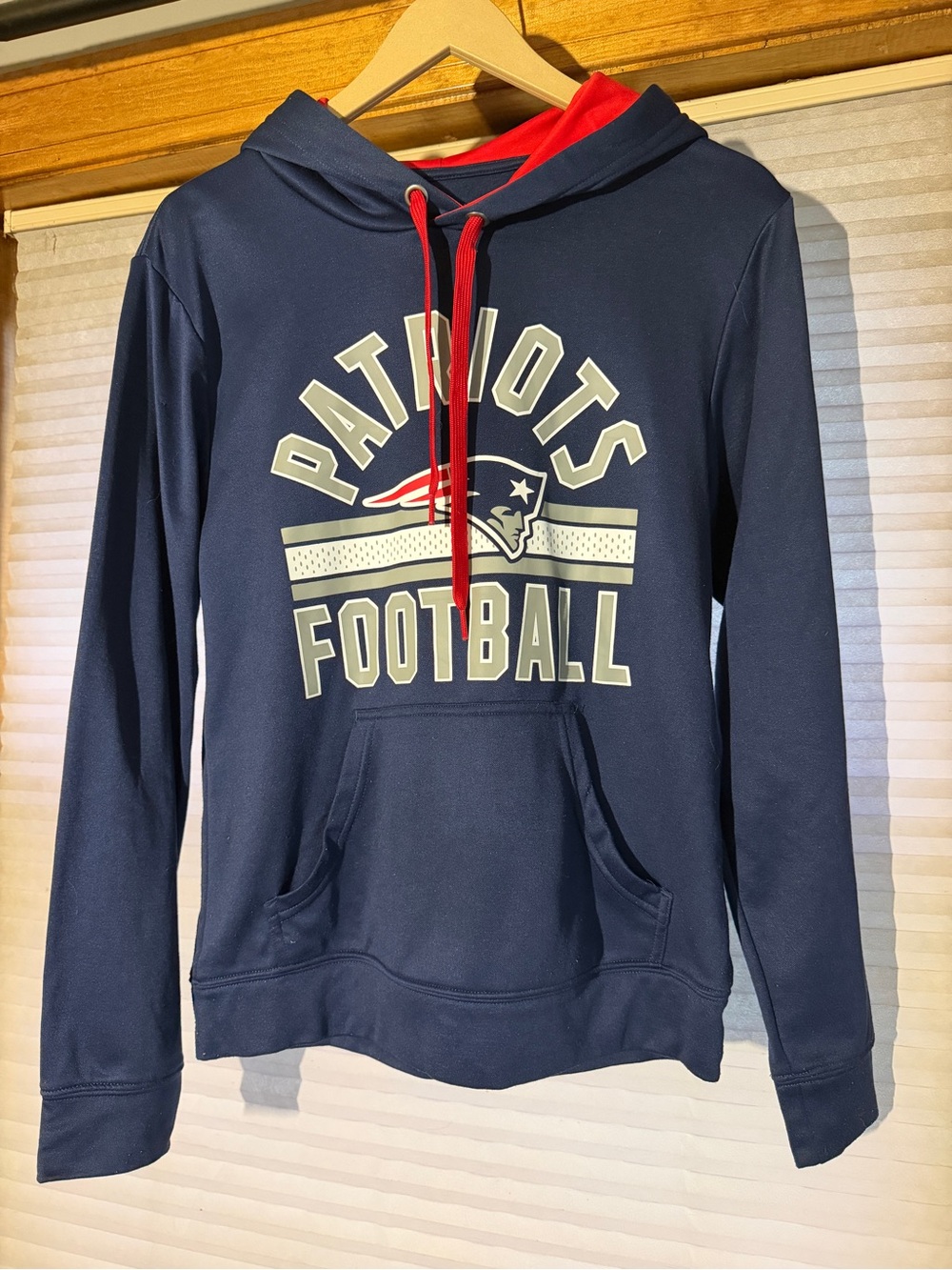 Men's Patriots Football Navy Hoodie size S 0271